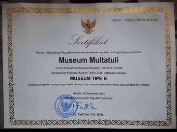 Museum Multatuli Naik Kelas ke Tipe B