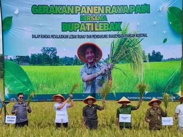 Lebak Jadi Penyumbang Swasembada Pangan di Banten 