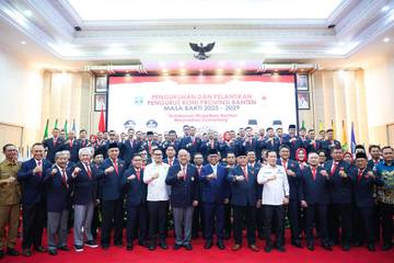 Gubernur Banten Minta KONI Tingkatkan Prestasi Atlet