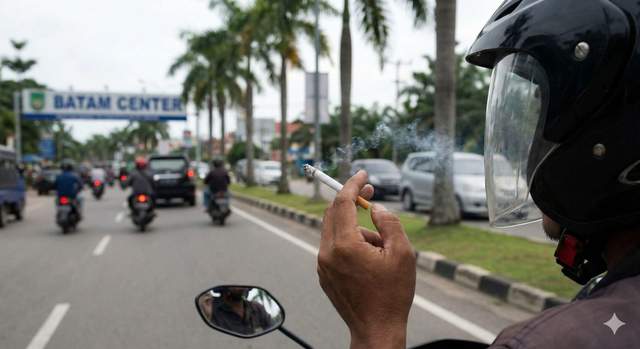 Masih Merokok Sambil Berkendara? Awas, Sanksi Denda Menanti