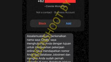 [HOAKS] Lowongan Pekerjaan Online