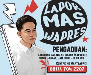 [Hoaks] Program Lapor Mas Wapres Ditutup