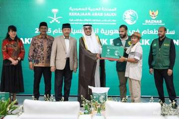 BAZNAS Bersama KSRelief Distribusikan 7.911 Bantuan Paket Pangan Ramadhan