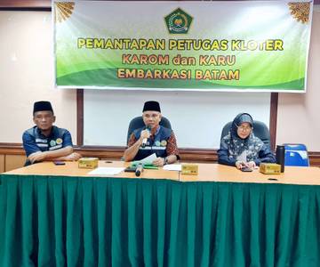 PPIH Embarkasi Batam Matangkan Kesiapan Petugas Kloter Haji