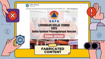 [PENIPUAN] Tautan “Pendaftaran Lowongan Pekerjaan BNPB”