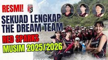 Daftar Nama dan Posisi Pemain Red Sparks 2025