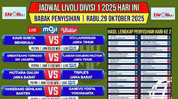 Jadwal Pertandingan Livoli Division 1 2025