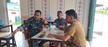 Babinsa Sekupang Fasilitasi Penetapan Lahan Koperasi Merah Putih