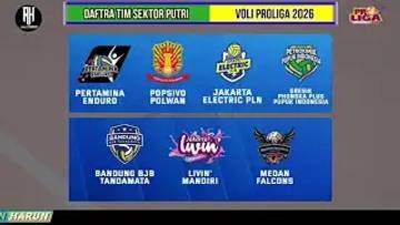 Daftar Peserta Tim Putra dan Putri Proliga 2026