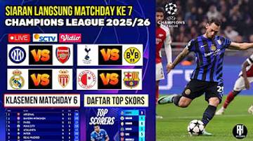 Jadwal Pertandingan Liga Champion Matchday 7 Tahun 2025/2026