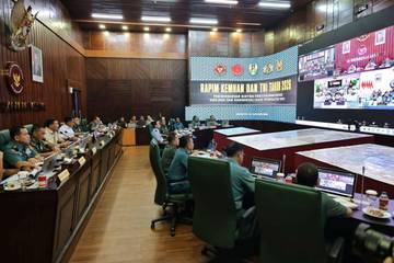 Menhan Pimpin Rapim Pertahanan Nasional Tahun 2026