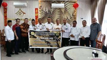 Wujud Solidaritas, Magabutri Kepri Salurkan Donasi Korban Bencana