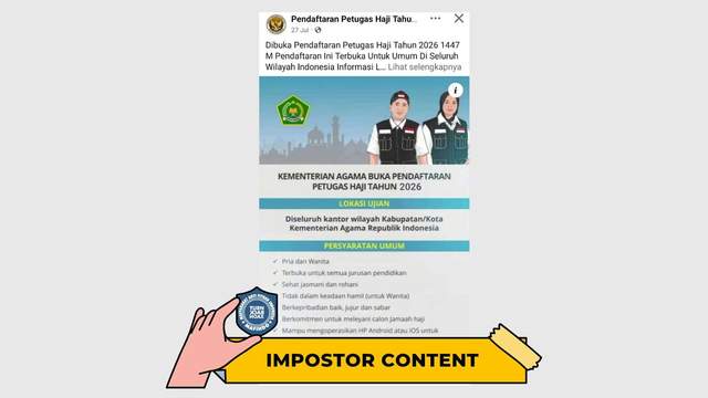 Penipuan Tautan Pendaftaran Petugas Haji 2026