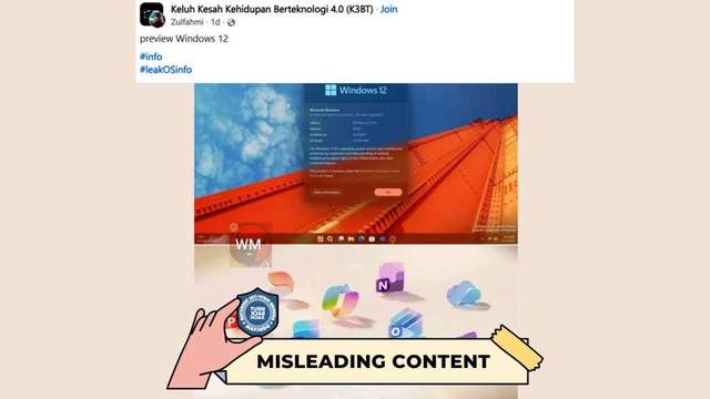 Hoaks Tampilan Windows 12