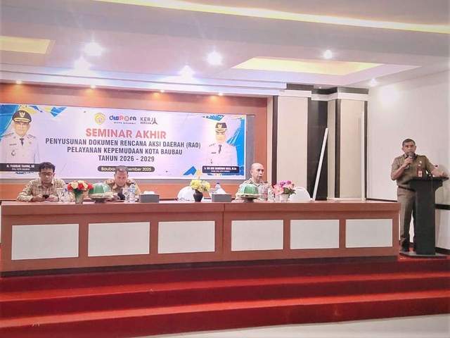 Dispora Baubau Tuntaskan Seminar Rencana Aksi Pelayanan Kepemudaan