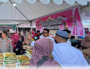 Jelang Lebaran, Polres Buteng Bazar Ramadan Polri Presisi 
