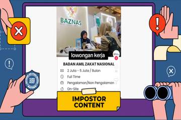 Hoaks: Tautan Pendaftaran Lowongan Kerja BAZNAS