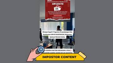 Hoaks: Perpanjang dan Pembuatan SIM Gratis HUT RI