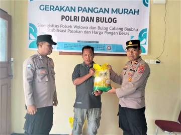 GPM Polsek Wolowa, Salurkan 400 Karung Beras