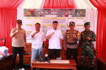 Bupati Buton Bersama Forkopimda Tinjau Pos Pengamanan Nataru