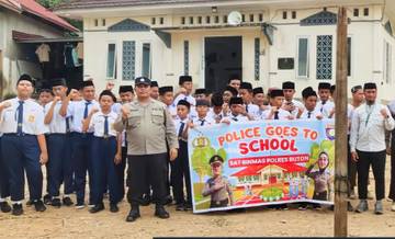 Sat Binmas Polres Buton Ajak Pelajar Pelopor Kamtibmas