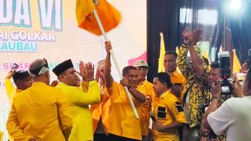 Tepilih Aklamasi Ardin Jufri Pimpin DPD Golkar Baubau