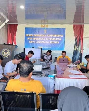Perkuat Pembimbingan Klien Bapas Baubau Gelar Sidang TPP