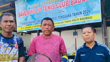 Home Tournament II BAVETI Siapkan Atlet Tenis Baubau