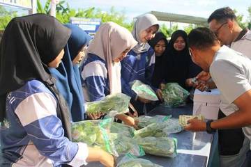 Bapas Baubau Kolaborasi UMKM BUTONIK Pasarkan Hasil Hidroponik