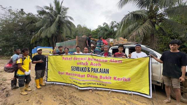Relawan Bukit Kerikil Salurkan Bantuan ke Aceh Tamiang