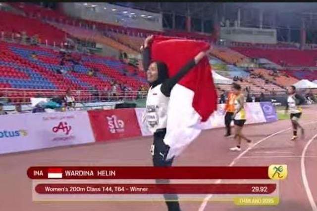 Helin Wardina Persembahkan Emas ASEAN Para Games