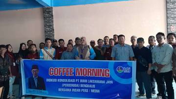 Bumi Laksamana Jaya Gelar Coffee Morning Bersama Insan Pers