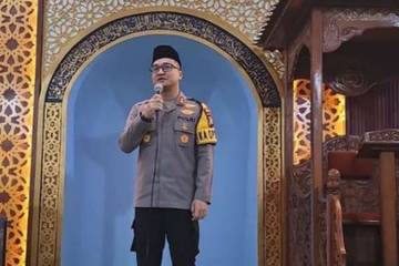 Kapolres Bengkalis Sholat Subuh Berjamaah dan Beri Himbauan Kamtibmas