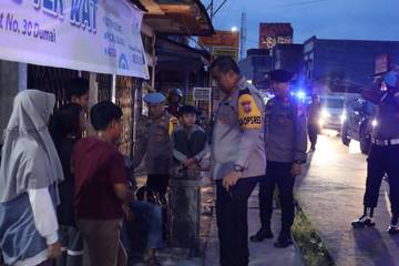 Kapolres Dumai Pimpin Patroli Subuh Jaga Keamanan Ramadan