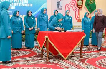 Pengukuhan Ketua TP PKK Kabupaten Kepulauan Meranti