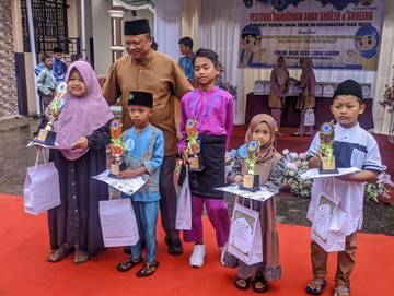 Festival Ramadan Anak Sholeh Lubuk Garam Sukses Digelar