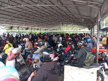 Arus Balik H+7, Pelabuhan Roro Air Putih Bengkalis Masih Padat