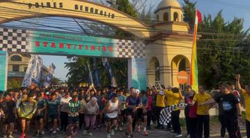 Fun Run Polres Bengkalis Satukan Langkah dan Semangat 