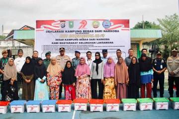 Deklarasi Kampung Bebas Narkoba Serentak di Riau