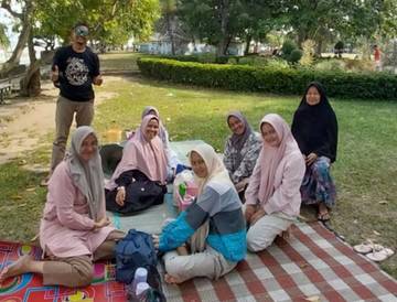 Warga Bengkalis Manfaatkan Libur Sekolah Kumpul Keluarga