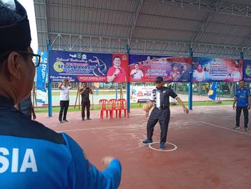 Turnamen Takraw Batu Ampar Semarakkan Hari Jadi Bengkalis