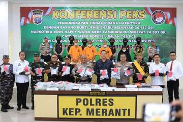 Kapolres Meranti Beberkan Fakta Jaringan Narkoba Internasional Terbesar