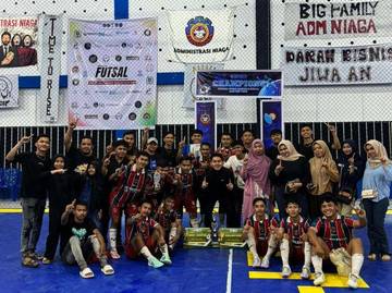Mahasiswa ISNJ Bengkalis Juara Futsal Campus Riau Cup