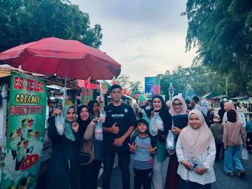 UMKM Kuliner Bengkalis Ramaikan Car Free Night