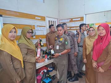 Disdagperin Dan Satpol PP Awasi Peredaran Minol Bengkalis