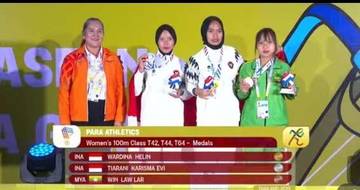 Helin Wardina Raih Dua Emas ASEAN Para Games