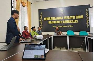 Tim Jejak Layar Polbeng Audiensi ke LAMR Bengkalis
