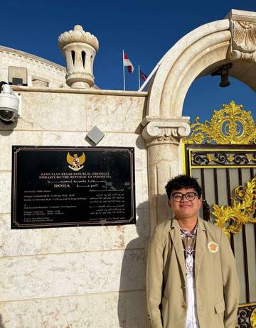 Mahasiswa UGM Asal Bengkalis Menyelesaikan Magang di Qatar 