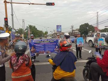 Operasi Keselamatan, Satlantas Bengkalis Gencarkan Edukasi Pengendara Jalan