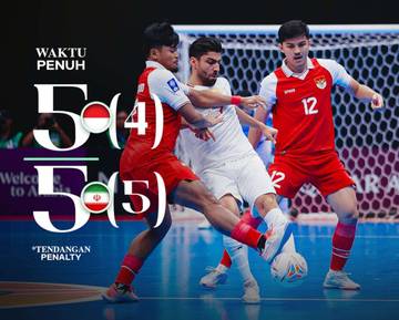 Gagal Juara AFC Futsal, Indonesia Tetap Cetak Sejarah